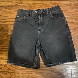 H&M black jorts